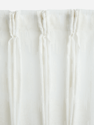 Jet Home Taupe Ridge Sheer Curtain