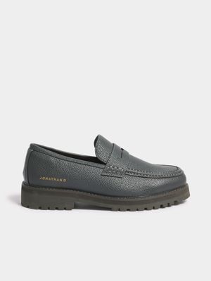 Men's Jonathan D Penny Moc Grey Loafer