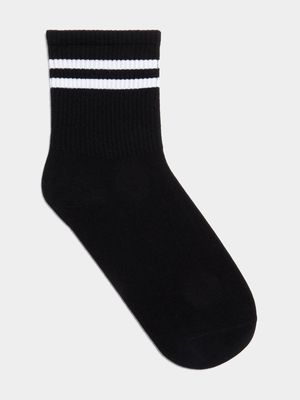 The FIX Unisex Black Striped Socks