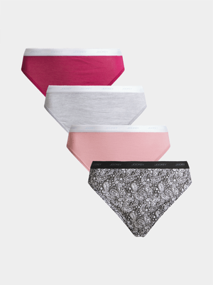 Jet Women's Multicolour 4 Pack French Cut