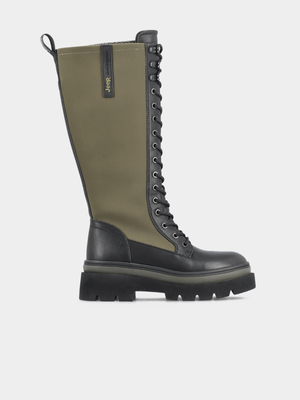 Women's  Jeep Green Barrel Hi Boots
