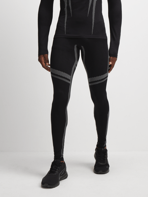 TS Mens Full Length Black Base Layer Tights