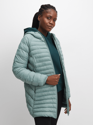 TS Womens Longer Length Sage Puffer Jacket