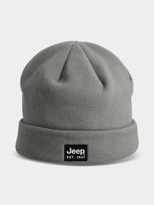 Jeep Grey Polar Fleece Beanie