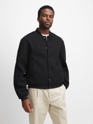Exact Men's Black Bomber Jacket