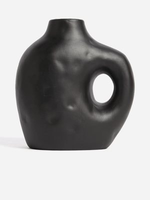 Jet Home Black Organic Shape Vase