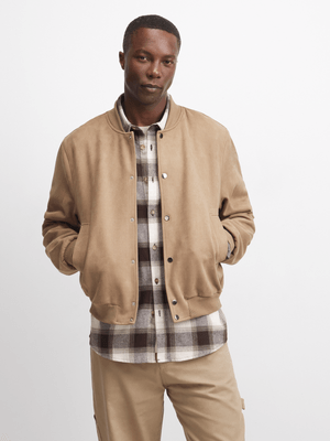 Exact Men's Natural Bomber Jacket
