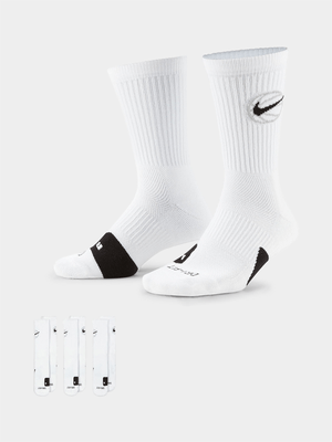 Nike Everyday Crew Basketball White Socks