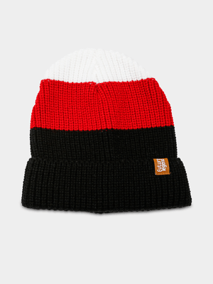 Boy's Black & Red Beanie