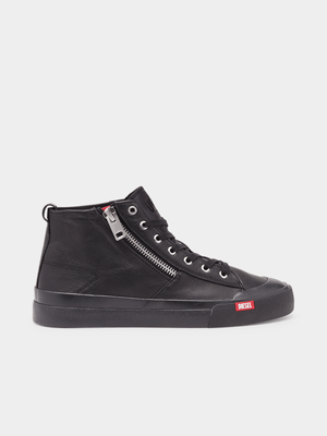 Men's Diesel Black Athos S-Athos Zip Sneakers