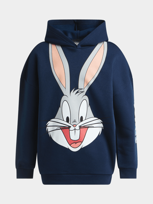 Jet Older Boys Navy Bugs Bunny Hoodie