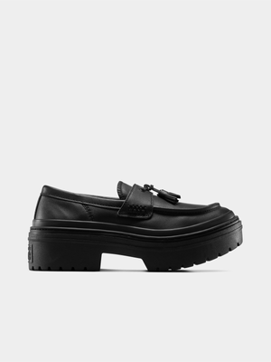 Converse Women's CTAS Black Lugged Heel Loafer