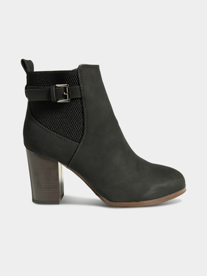 Women's Madison Johnda Black Ankle Boots