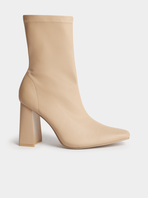 The FIX Women's Natural Block Heel Boots