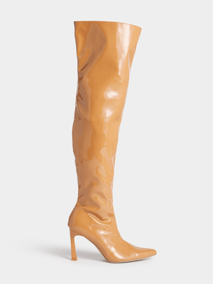 The FIX Women's Natural Over The Knee Boots
