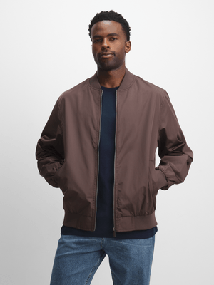 Exact Men's Brown Bomber Jacket