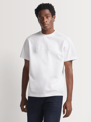 Fabiani Men's White Logo T-shirt