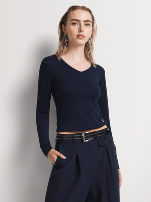 Long Sleeve V-Neck Top