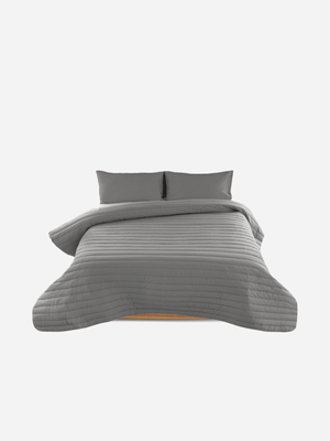 Volpes Polycotton 144tc Charcoal Comforter Set