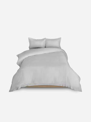Volpes Egyptian Cotton 300tc Oxford Grey Duvet Cover Set
