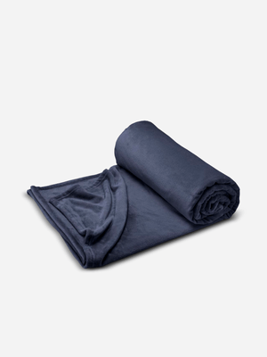Volpes Shimmersoft Midnight Blue Throw