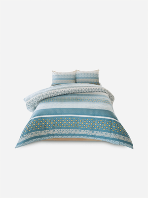 Volpes Palmeda 144tc Teal Duvet Cover Set