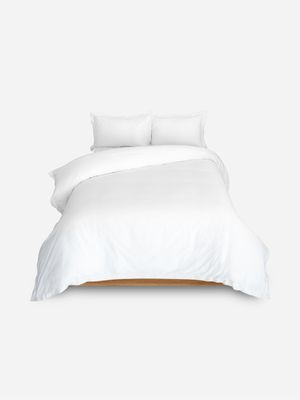 Volpes Egyptian Cotton 600tc Oxford White Duvet Cover Set