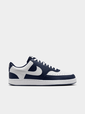 Nike Mens Court Vision White/Navy Sneakers