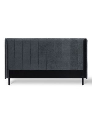 Olivia Headboard Boston Charcoal Grey