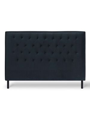 Carin Velvet Headboard Charcoal Grey