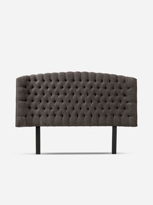 Rochelle Headboard Lino Charcoal Grey
