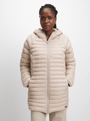 TS Womens Longer Length Stone Puffer Jacket