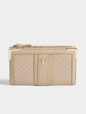 Weave Large Two Fold Purse