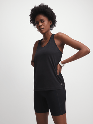 TS Womens Run Black Tank Top