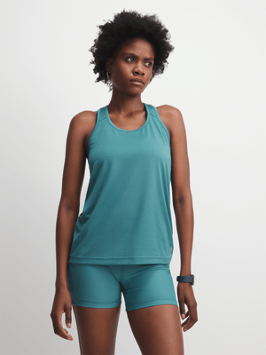 TS Womens Run Teal Tank Top
