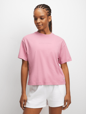 TS Womens Active Studio Cotton Dusty Pink Tee