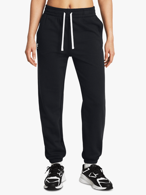 Under Armour Womens Rival Terry Black Jogger