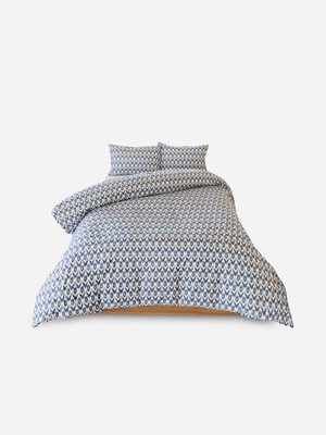 Volpes Opal 300tc Steel Blue Duvet Cover Set