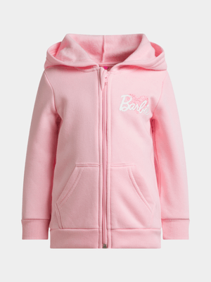 Jet Younger Girls Pink Barbie Hoodie