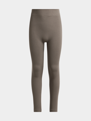 Jet Teen Girls Charcoal Seamless Leggings