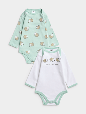 Jet Baby Harbor Gray/White Happy Together 2 Pack Bodyvest