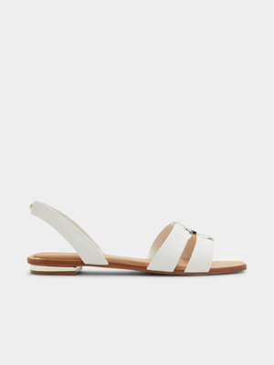 Women's Aldo White Overflow BALERA  Flat Sandals