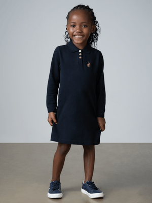 Girls Polo Dakota Ls Golfer Dress