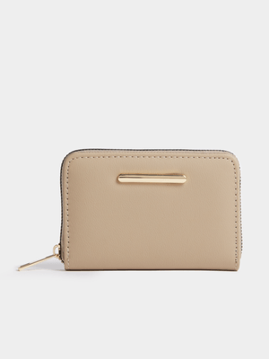 Exact Women's Natural Zip Around Purse