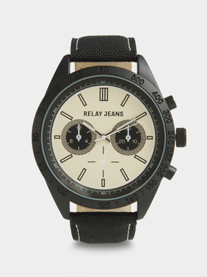 Relay Jeans Men's Canvas Black Watch