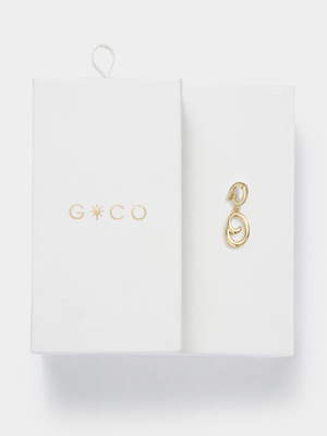 14ct Gold Plated Initial O Charm
