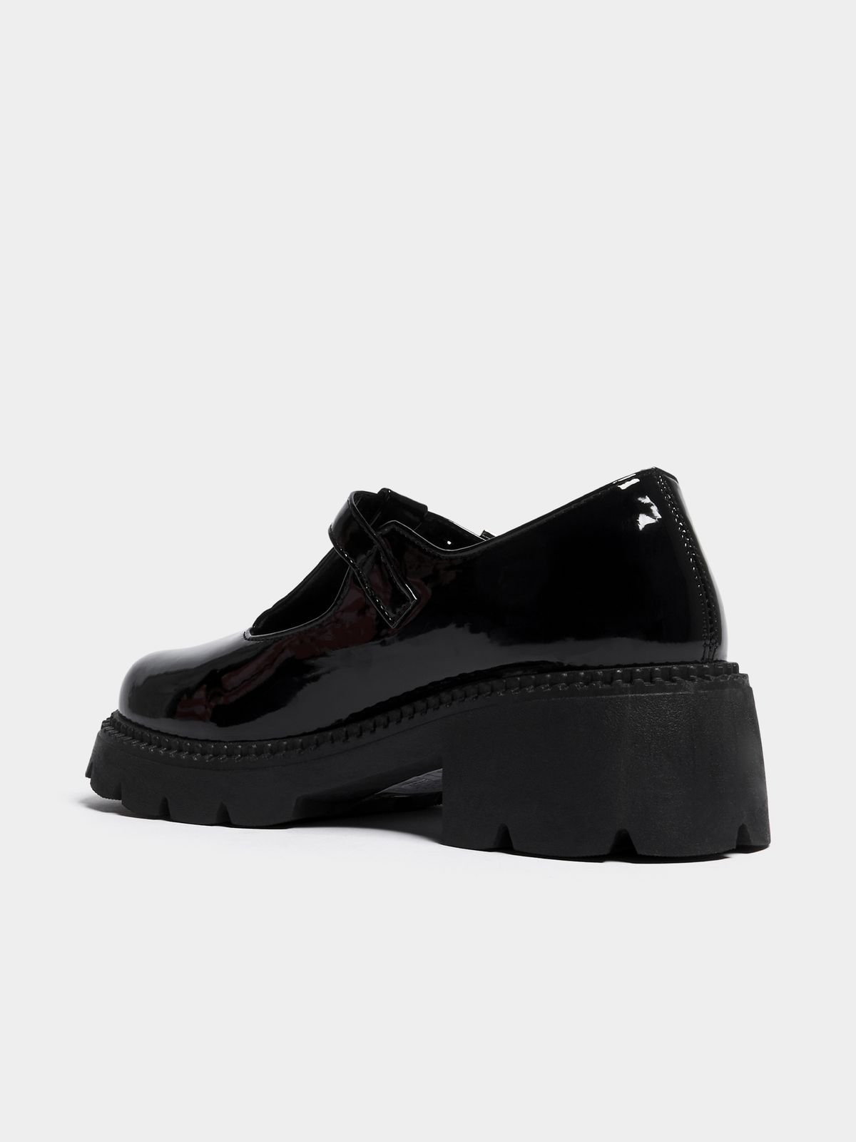 Women's Black Chunky Mary-Jane Loafers - Bash.com Women's Black Chunky Mary-Jane Loafers - Bash.com
