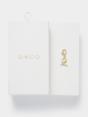 14ct Gold Plated Initial Q Charm