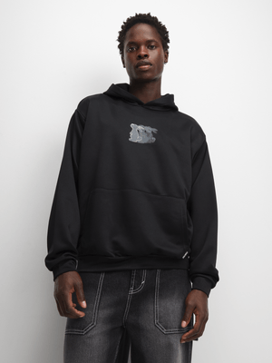 The FIX Men's Black Puff Print Hoodie