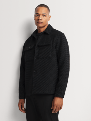 Men's Markham Tapestry Black Overshirt